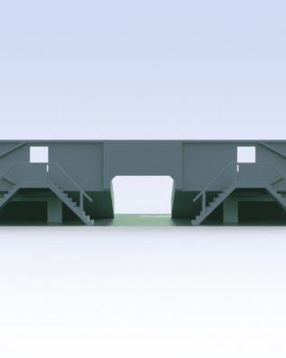 Mini Tribuna T1®  Versione Tunnel - Grigio