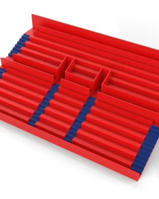 6 SCALINATE PER TRIBUNE SUBBUTEO (RIF. 61216 E 61217) - Blu