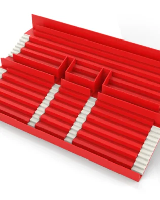 6 SCALINATE PER TRIBUNE SUBBUTEO (RIF. 61216 E 61217) - Bianco