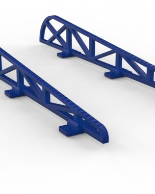 Componenti per la costruzione del tetto - Set di 2 (per Tribuna P77) - Blu