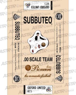 Oxford Utd. 1873 - Con vassoio 10 omini asta corta (per portieri Subbuteo)