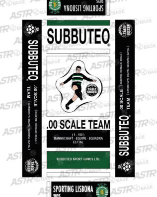 Sporting Lisbona 2025 - Con vassoio 10 omini asta corta (per portieri Subbuteo)