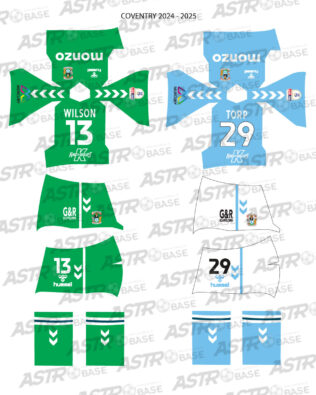 Coventry City home 2024 / 2025 - Per omini HW
