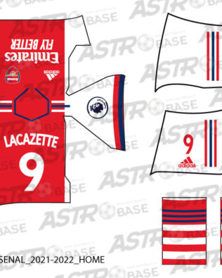 Arsenal home 2021 / 2022 - Per omini 2K4