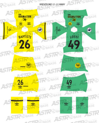 Brentford away 2021 / 2022 - Per omini 2K4