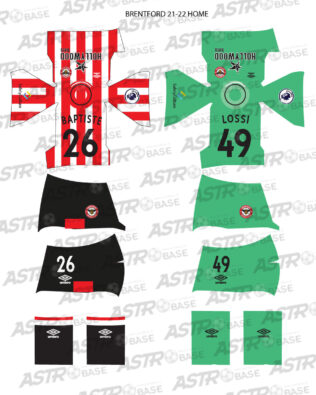 Brentford home 2021 / 2022 - Per omini HW