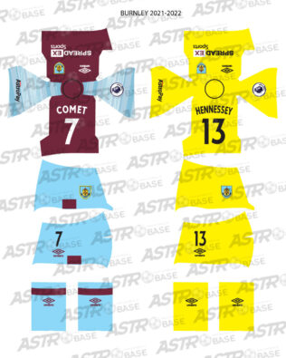 Burnley home 2021 / 2022 - Per omini 2K4