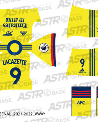 Arsenal away 2021 / 2022 - Per omini 2K4