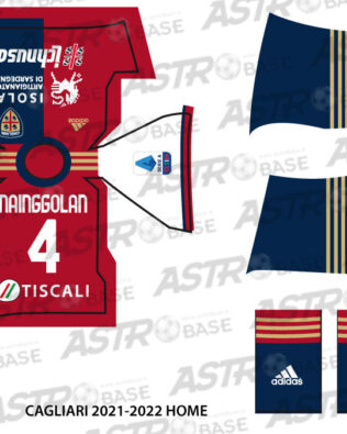 Cagliari home 2021 / 2022 - Per omini 2K4