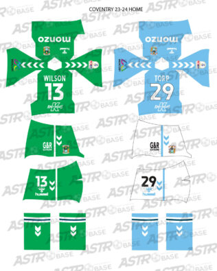 Coventry City home 2023 / 2024 - Per omini 2K4