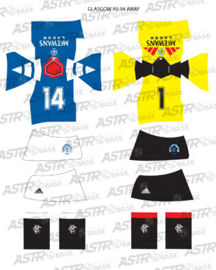 Rangers Glasgow home 1993 / 1994 - Per omini 2K4