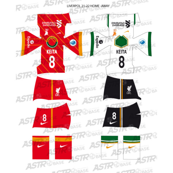 Liverpool home + away 2021 / 2022