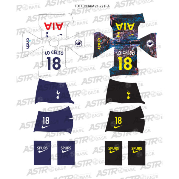 Tottenham home + away 2021 / 2022