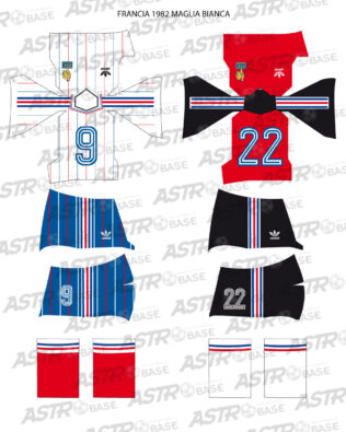 Francia away 1982 - Per omini HW