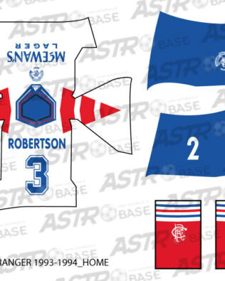 Rangers Glasgow home 1993 / 1994 - Per omini 2K4