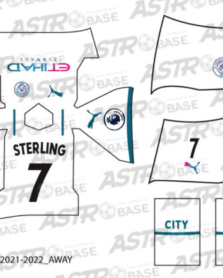 Manchester City away 2021 / 2022 - Per omini 2K4