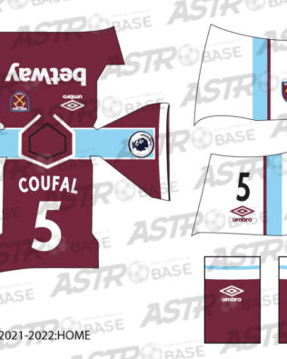 West Ham home 2021 / 2022 - Per omini HW