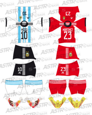 Argentina home World Cup 2022 - Per omini HW