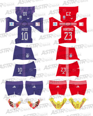 Argentina away 2022 - Per omini 2K4