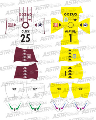 Aston Villa away 2021 / 2022 - Per omini HW