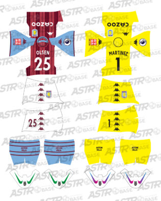 Aston Villa home 2021 / 2022 - Per omini 2K4