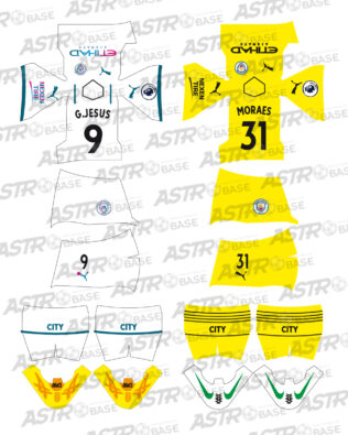 Manchester City away 2021 / 2022 - Per omini 2K4