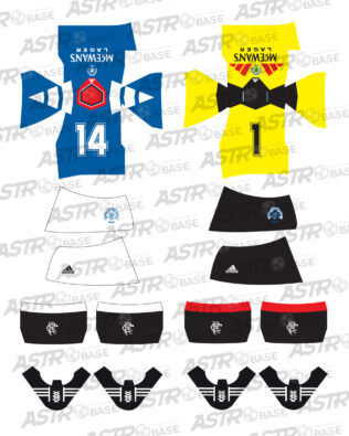 Rangers Glasgow away 1993 / 1994 - Per omini HW
