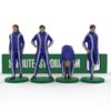Giocatori (riserve) in riscaldamento– Accessorio dipinto a mano (set di 4 - rosso e blu)