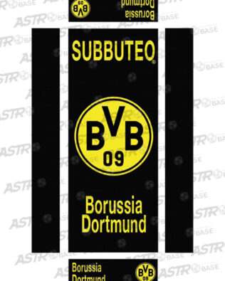 Borussia Dortmund LOGO nero - Con vassoio 10 omini