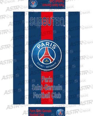 Paris Saint Germain (PSG) LOGO - Con vassoio 10 omini asta corta (per portieri Subbuteo)