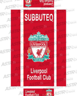 Liverpool LOGO - Con vassoio 10 omini asta corta (per portieri Subbuteo)
