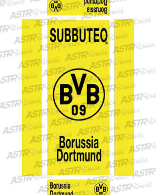 Borussia Dortmund LOGO giallo - Con vassoio 10 omini
