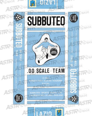 Lazio SUBBUTEO - Con vassoio 10 omini asta corta (per portieri Subbuteo)