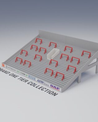 Barriere anti-schiacciamento Grand One Tier (set da 16) - Rosso