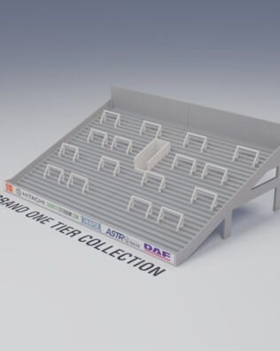 Barriere anti-schiacciamento Grand One Tier (set da 16) - Bianco