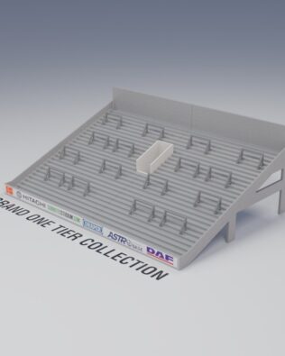 Barriere anti-schiacciamento Grand One Tier (set da 16) - Grigio