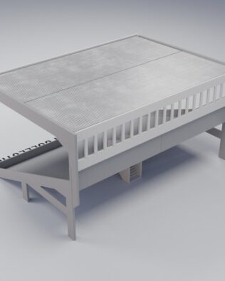 Pannello finestra Grand One Tier - Bianco