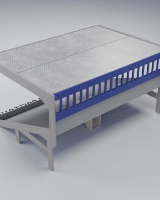 Pannello finestra Grand One Tier - Blu