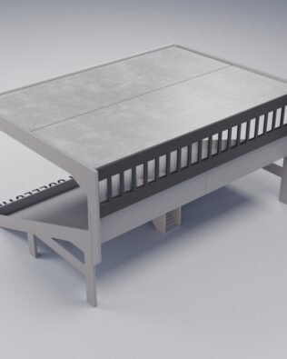 Pannello finestra Grand One Tier - Nero