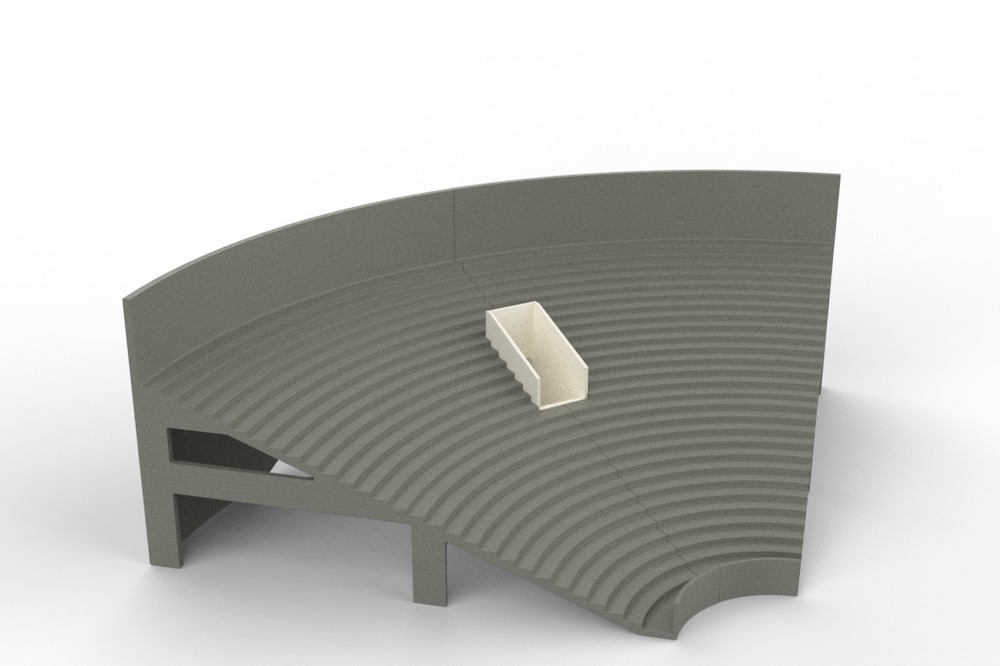 Tribuna angolare Grand One Tier Rif 10