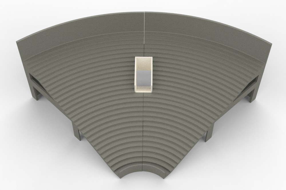 Tribuna angolare Grand One Tier Rif 10