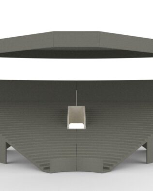 Tribuna Angolare Grand One Tier con Tetto, Edizione Rif. 11