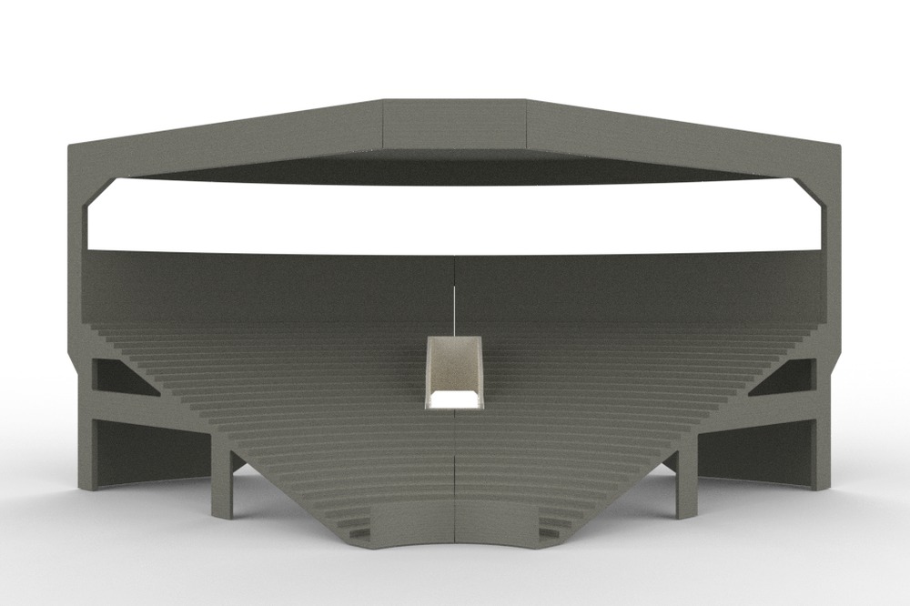 Tribuna Angolare Grand One Tier con Tetto, Edizione Rif. 11