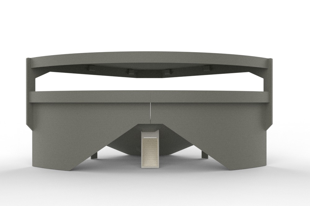 Tribuna angolare Grand One Tier con tetto, edizione Rif. 12