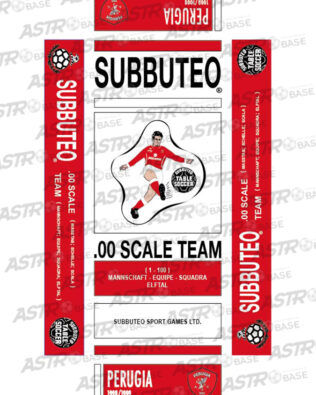 Perugia 1998/99 - Con vassoio 10 omini asta corta (per portieri Subbuteo)