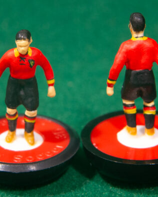 Belgio World Cup 1938 - Squadra in scatola REPLICA COLORATA SUBBUTEO (sul coperchio nome e omino della squadra contenuta)