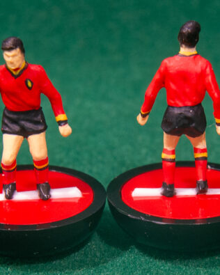 Belgio World Cup 1970 - Squadra + 2 riserve e un portierino in SCATOLA Soccer3D