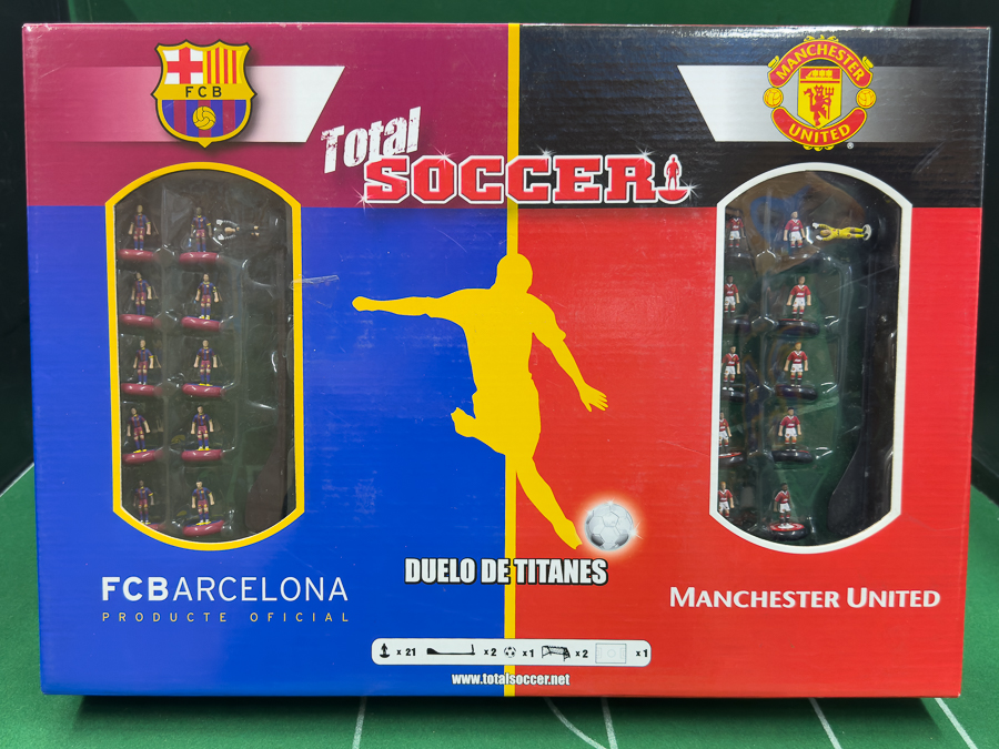 0 – Scatola gioco TOTAL SOCCER Barcellona / Manchester UTD. DUELLO DI TITANI