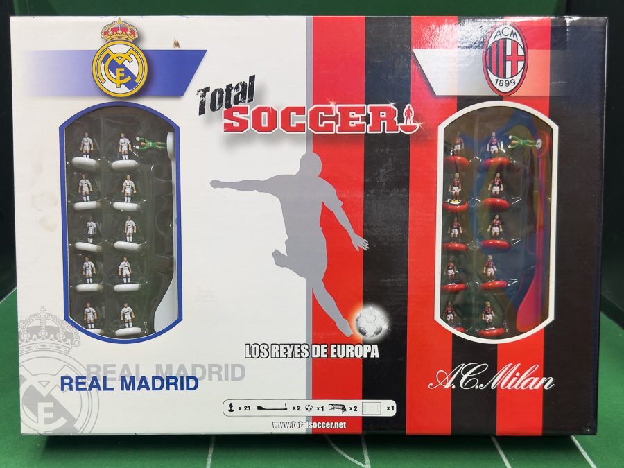 0 – Scatola gioco TOTAL SOCCER Real Madrid / Milan I RE D’EUROPA