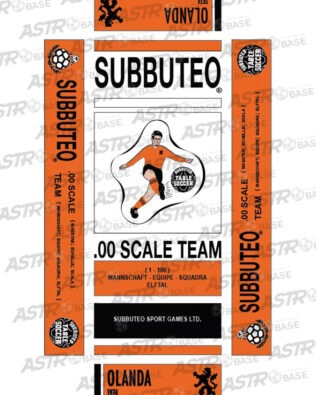 Olanda 1974 panta neri - Con vassoio 10 omini